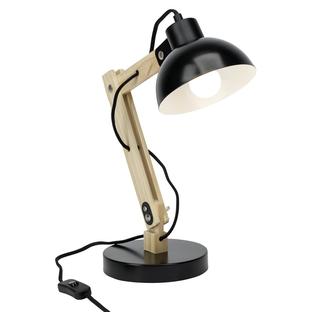 Lampe design Brilliant Moda Noir Bois 98979/06