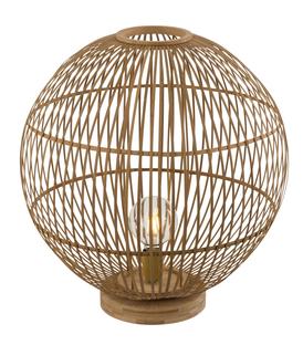 Lampe design Globo Hildegard Beige Bambou 15368T2