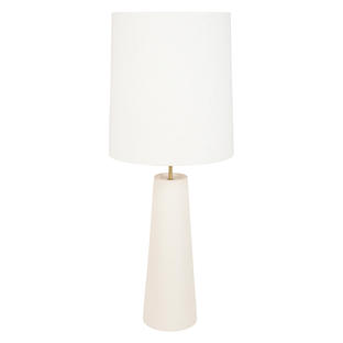 Lampe de table Cosiness - Blanc - Tissu / Céramique - Market Set - PR503497