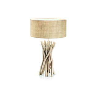 Lampe en bois flotté Ideal lux Driftwood Beige Bois 129570