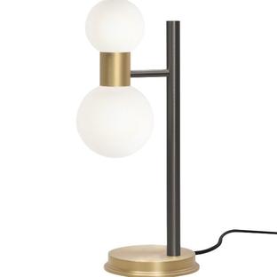 Lampe WOOL - Cvl - H36 cm - 2xG9 - Graphite et Bruni - LAWOOL2SBSGOP