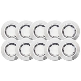 Luminaire intérieur encastrable 10 lampes led Brilliant Cosa Gris Métal - Verre G03093/82