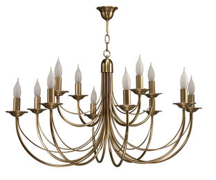 Lustre Chatelet - Cvl - Ø 94 cm - 12xE14 - Bruni - LUCHAT12BR