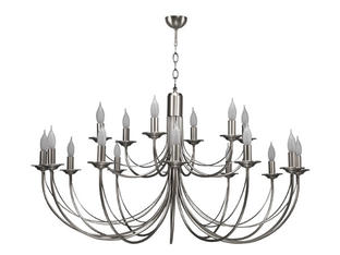 Lustre Chatelet - Cvl - Ø 119 cm - 18xE14 - Nickel - LUCHAT18NI