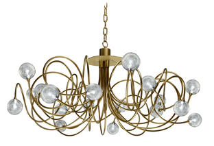 Lustre Leto - Cvl - Ø 141 cm - 18xG9 - Bruni - LUMORP18BRS100C