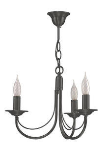 Lustre Chatelet - Cvl - Ø 46 cm - 3xE14 - Gris Graphite - LUCHAT3GH