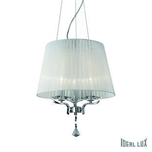 Lustre 3 lampes design Ideal lux Pegaso Chrome Métal 059235