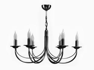 Lustre Chatelet - Cvl - Ø 70 cm - 6xE14 - Gris Graphite - LUCHAT6GH