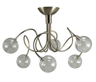 Lustre Mumbai - Cvl - Ø 59 cm - 6xG9 - Nickel satiné - LUMUMB6NIS100C