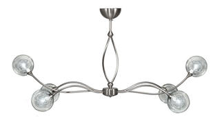 Lustre Niobé - Cvl - H53 cm - 6xG9 - Nickel - LUSYRA6_