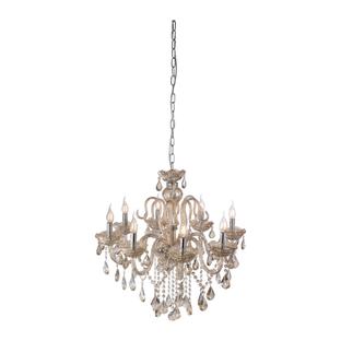 Lustre 8 lampes design Neuhaus Gracia Beige Verre 3081-97