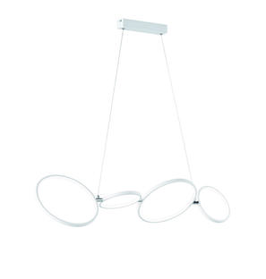 Lustre design Trio Rondo Blanc Métal 322610431