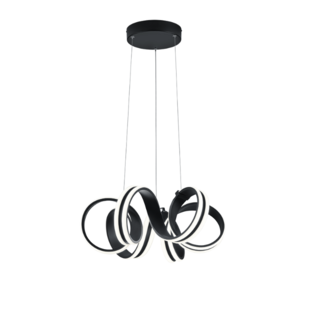 Lustre led Trio Carrera Noir Métal 325010132