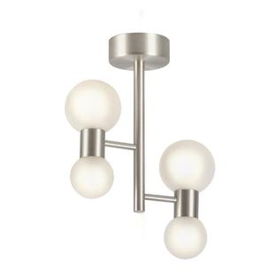 Lustre WOOL - Cvl - H34 cm - 4xG9 - Nickel - LUWOOL04SNSNDE