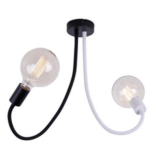 Plafonnier 2 lampes design Lo Select Aryah Noir Métal 9419101702