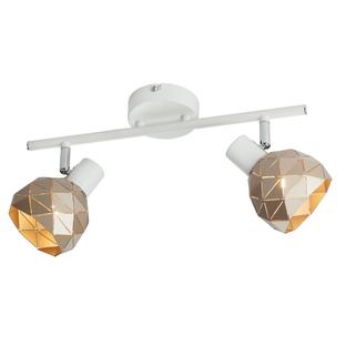 Plafonnier 2 lampes design Lo Select Gingko Blanc Métal 1140302118