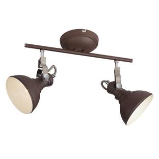 Plafonnier 2 lampes design Lo Select Honoree Rouille Métal 1107302119
