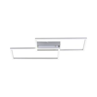 Plafonnier 2 lampes led Leuchten Direkt Iven Gris Métal 14140-55