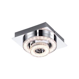 Plafonnier 2 lampes led Leuchten Direkt Tim Chrome Métal 14520-17