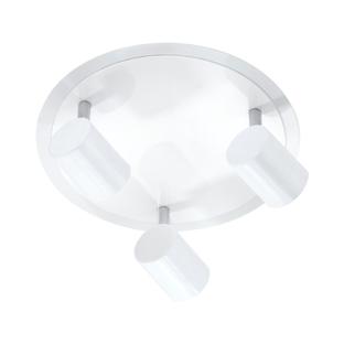 Plafonnier 3 lampes design Leuchten Direkt Tarik Blanc Métal 11943-16