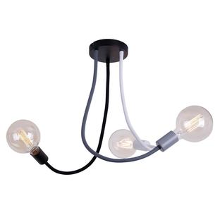 Plafonnier 3 lampes design Lo Select Aryah Noir Métal 9419101703