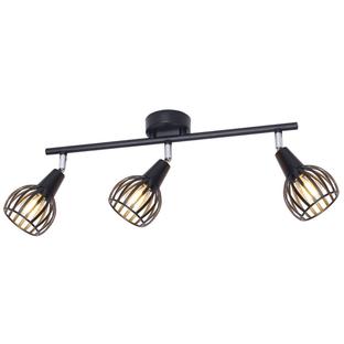 Plafonnier 3 lampes design Lo Select Flow Noir Métal S80585.3 BK