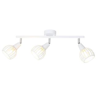 Plafonnier 3 lampes design Lo Select Flow Blanc Métal S80585.3 WH