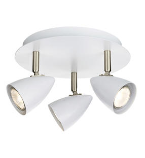 Plafonnier 3 lampes design Markslöjd Ciro Blanc Métal 107412