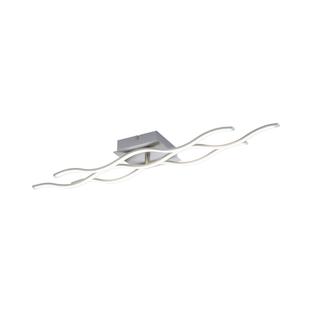 Plafonnier 3 lampes led Leuchten Direkt Lolasmart-Wave Gris Aluminium 16266-55