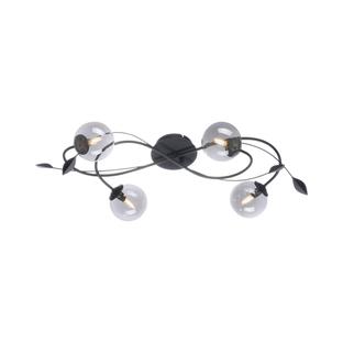 Plafonnier 4 lampes design Neuhaus Widow Noir Métal 6724-18