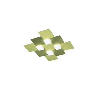 Plafonnier 4 lampes led Grossmann Créo Laiton Mat Aluminium 75-770-058