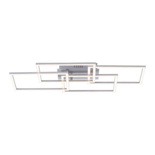 Plafonnier 4 lampes led Leuchten Direkt Iven Gris Acier inoxydable 14791-55