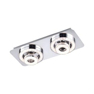 Plafonnier 4 lampes led Leuchten Direkt Tim Chrome Métal 14521-17