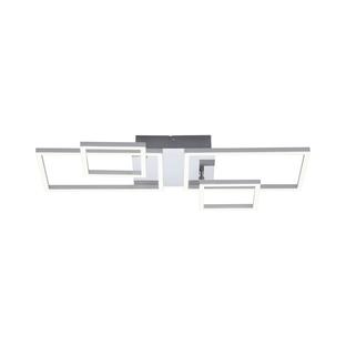 Plafonnier 4 lumières led Leuchten Direkt Iven Gris Métal 14030-55