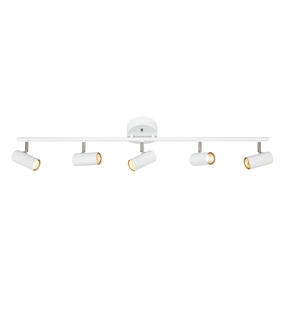 Plafonnier 5 lampes design Markslöjd Barcelona Blanc Métal 107352