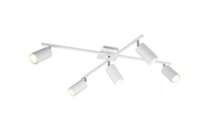 Plafonnier 5 lampes design Trio Marley Blanc Métal 612400501