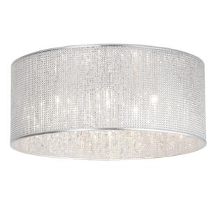 Plafonnier 6 lampes design Brilliant Dubai Chrome Plastique 93585/15