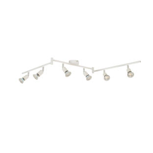 Plafonnier 6 lumières design Corep Andy Blanc Métal 656697
