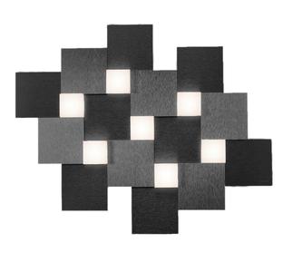 Plafonnier 7 lampes led Grossmann Créo Noir brillant Aluminium 77-770-045