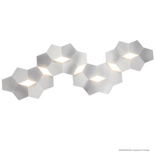 Plafonnier 7 lampes led Grossmann Linde Gris métallique Aluminium 77-787-072