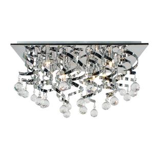 Plafonnier 8 lampes design Lo Select Paola Chrome Métal - Verre PAOLA CS8H