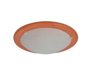 Plafonnier Ezio - Imitation Bois / Verre - Corep - 654508