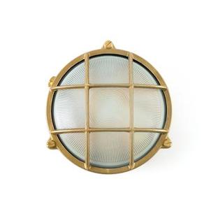 Plafonnier extérieur Noray Ø 19 cm - Laiton - Or - Reconditionnée - Faro - LOL-70999