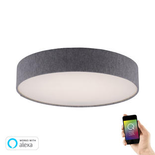 Plafonnier led connecté Neuhaus Q-Kiara Gris 8428-15