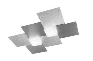 Plafonnier led Grossmann Créo Gris métallique Aluminium brossé 52-770-072