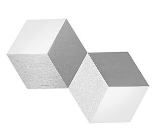 Plafonnier led Grossmann Geo Gris métallique Aluminium brossé 72-779-072