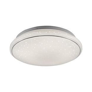 Plafonnier led Leuchten Direkt Jupiter Blanc Métal 14364-16