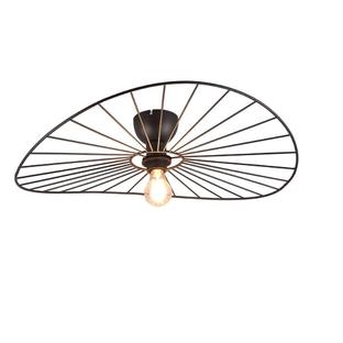 Plafonnier Chapeau  Ø 60 cm- 1xE27 - Noir/Metal - Trio - R61451032