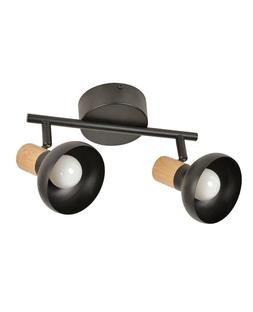 Réglette 2 spots design Corep Alvar Noir Métal 652535