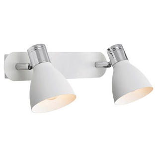 Spot 2 lampes design Markslöjd Huseby Chrome Métal 103066